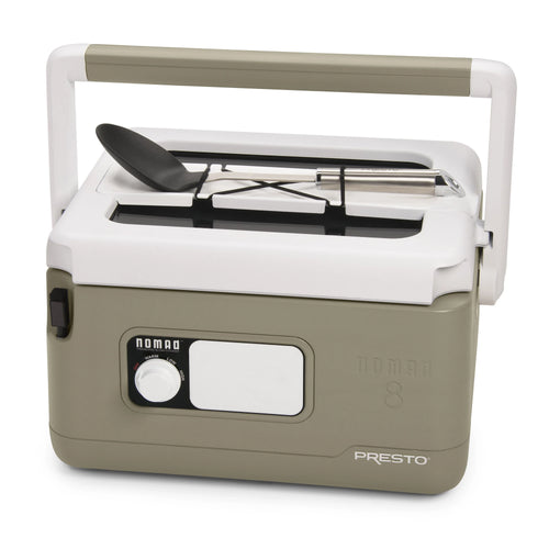 8-Quart Nomad Traveling Slow Cooker in Tan