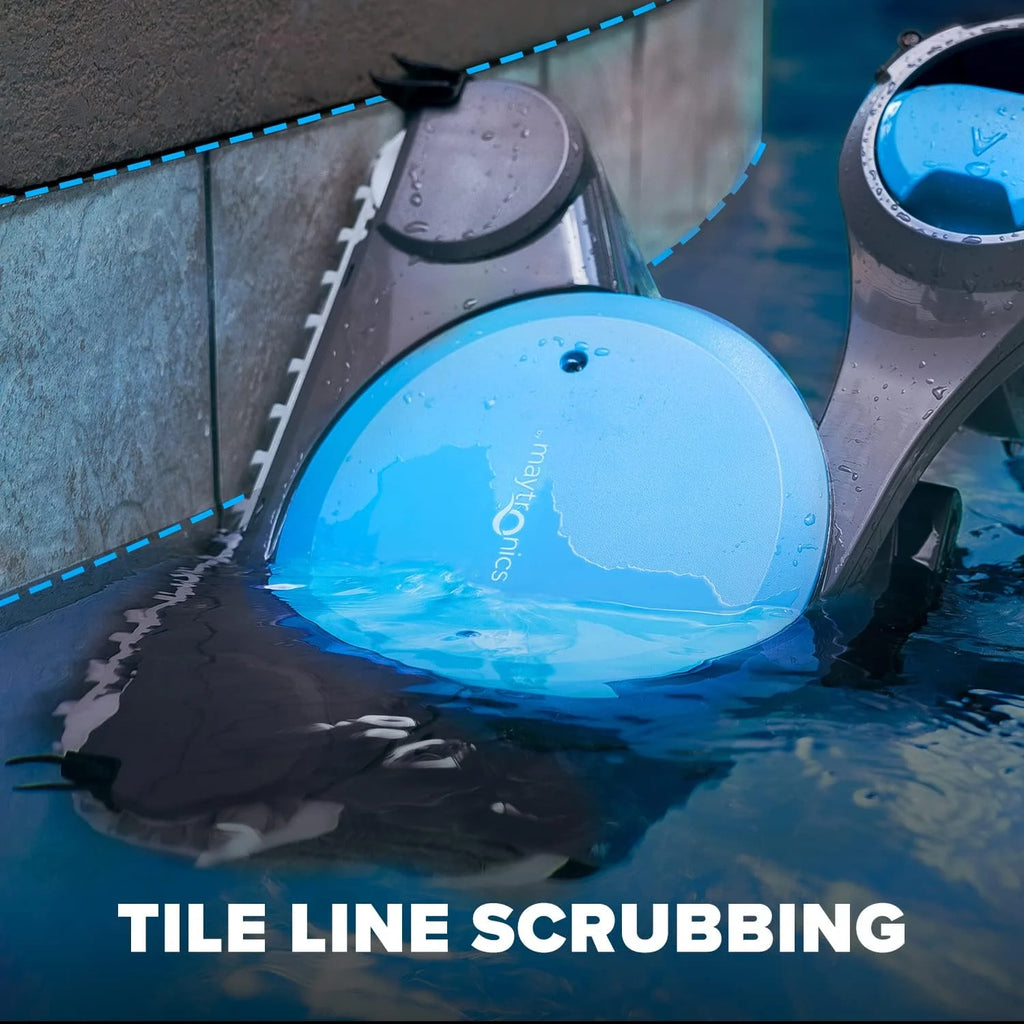 Premier Robotic Pool Cleaner (2025 Model) with Multimedia, Oversized Leaf Bag, Standard & Ultrafine Filters, Weekly Timer, Waterline Cleaning & More �� for In-ground Swimming Pools up to 50ft